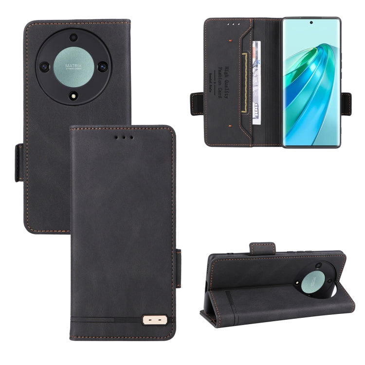 Custodia in pelle con chiusura magnetica per smartphone