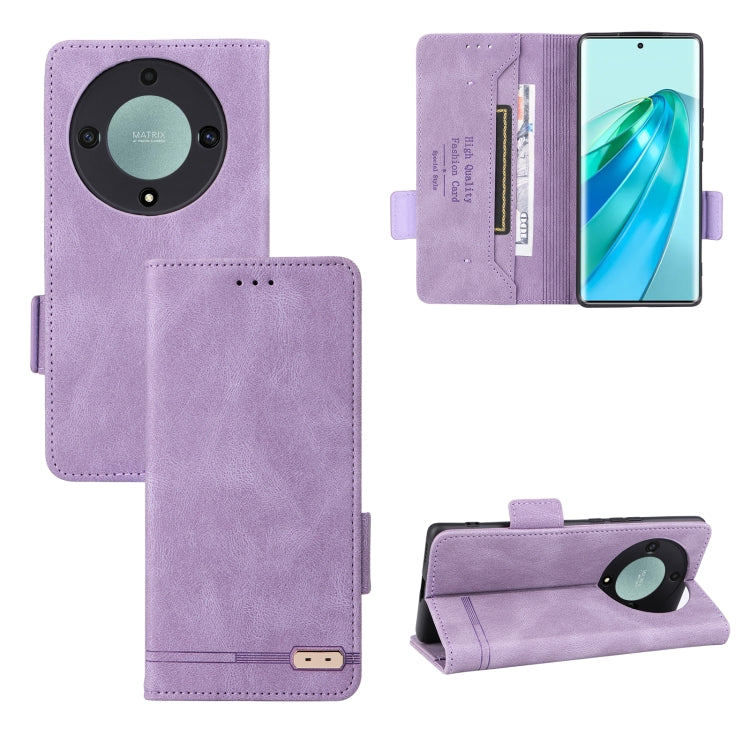 Custodia in pelle con chiusura magnetica per smartphone