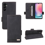 Custodia in pelle con chiusura magnetica per smartphone