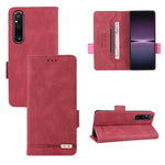 Custodia in pelle con chiusura magnetica per smartphone