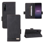 Custodia in pelle con chiusura magnetica per smartphone