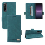 Custodia in pelle con chiusura magnetica per smartphone