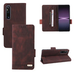 Custodia in pelle con chiusura magnetica per smartphone