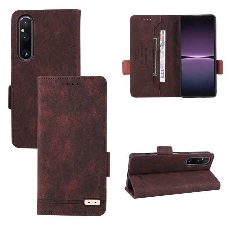 Custodia in pelle con chiusura magnetica per smartphone
