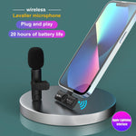 Microfono wireless lavalier 2.4G con riduzione rumore