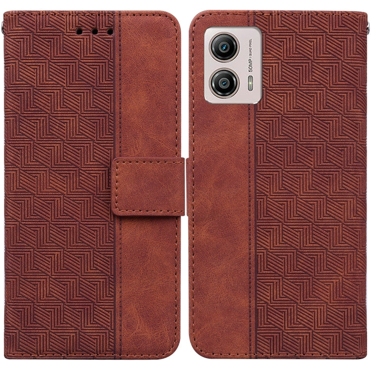 Custodia in pelle goffrata per Motorola Moto G13 G23 G53