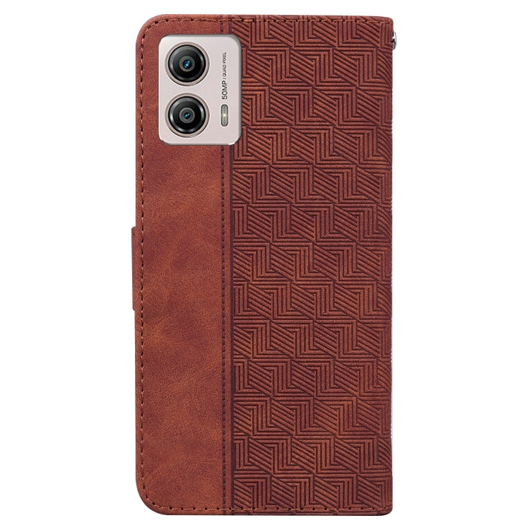 Custodia in pelle goffrata per Motorola Moto G13 G23 G53