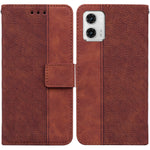 Custodia in pelle goffrata per Motorola Moto G13 G23 G53