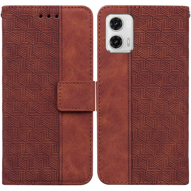 Custodia in pelle goffrata per Motorola Moto G13 G23 G53