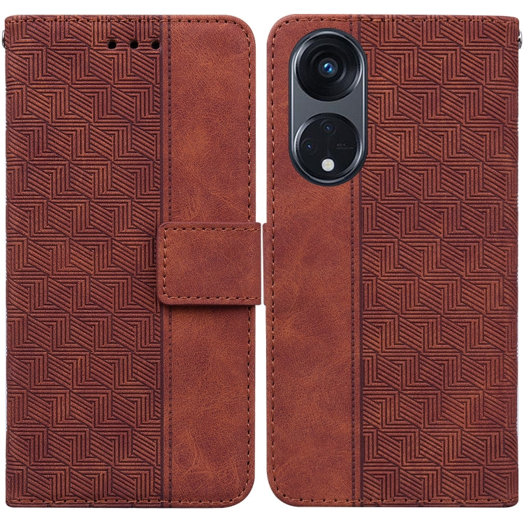 Custodia in pelle goffrata per OPPO Reno8 T 5G e Realme 10 Pro