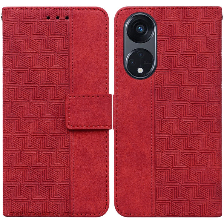 Custodia in pelle goffrata per OPPO Reno8 T 5G e Realme 10 Pro