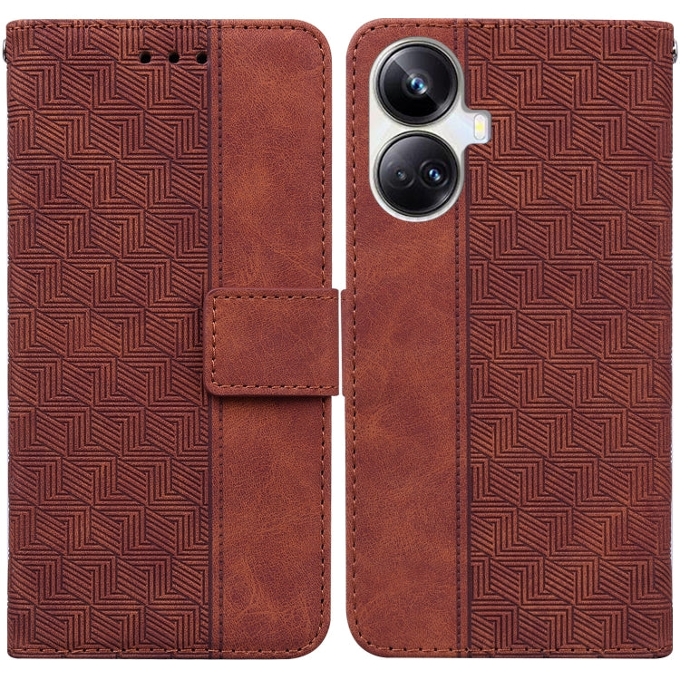 Custodia in pelle goffrata per OPPO Reno8 T 5G e Realme 10 Pro