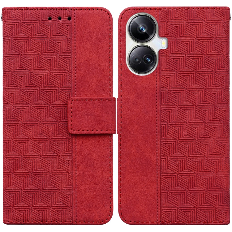 Custodia in pelle goffrata per OPPO Reno8 T 5G e Realme 10 Pro