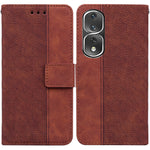 Custodia in pelle goffrata per Honor 80 Pro e altri