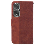 Custodia in pelle goffrata per Honor 80 Pro e altri