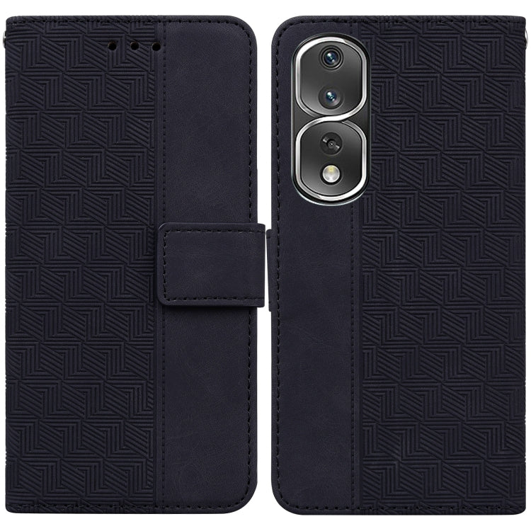 Custodia in pelle goffrata per Honor 80 Pro e altri
