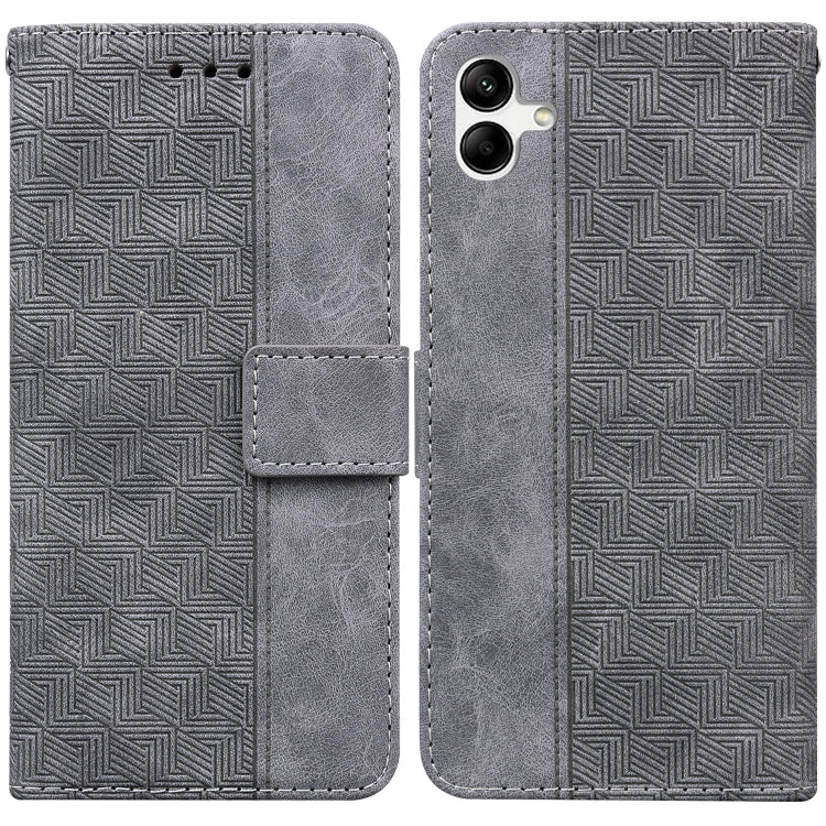 Custodia in pelle goffrata geometrica per smartphone