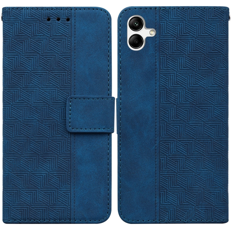 Custodia in pelle goffrata geometrica per smartphone