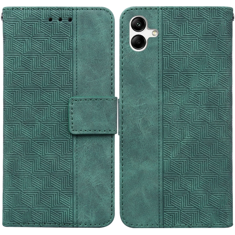 Custodia in pelle goffrata geometrica per smartphone