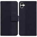 Custodia in pelle goffrata geometrica per smartphone