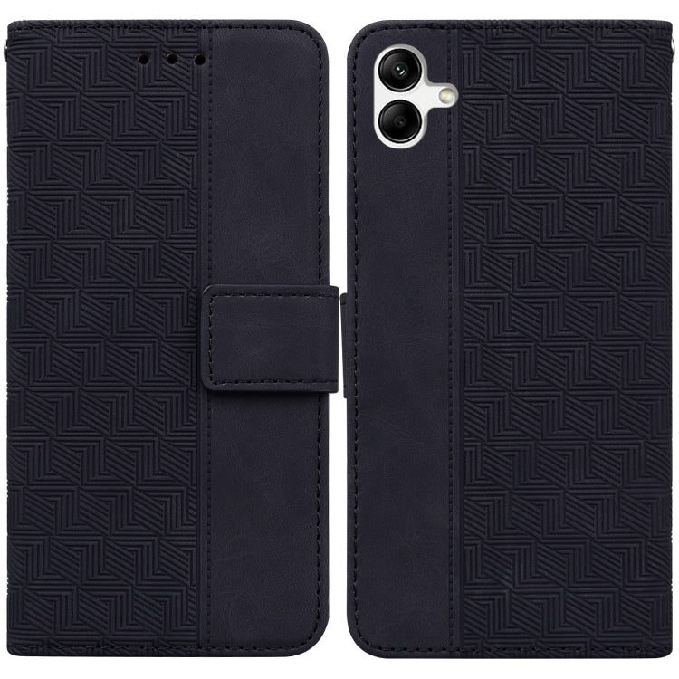 Custodia in pelle goffrata geometrica per smartphone