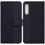 Custodia in pelle goffrata geometrica per smartphone