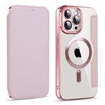 Custodia in pelle con RFID e MagSafe per iPhone 14 Pro