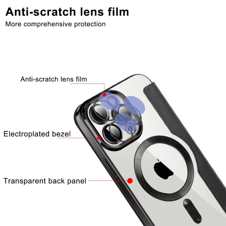Custodia in pelle con RFID e MagSafe per iPhone 14 Pro