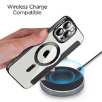 Custodia in pelle con RFID e MagSafe per iPhone 14 Pro