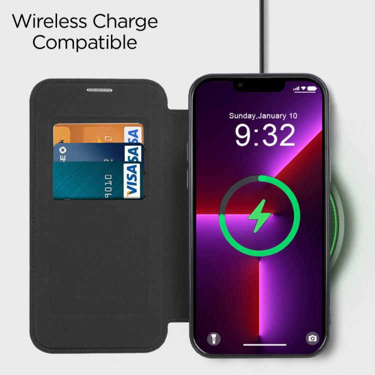 Custodia in pelle con RFID e MagSafe per iPhone 14 Pro