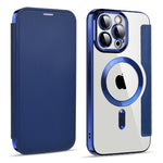 Custodia in pelle con RFID e MagSafe per iPhone 14 Pro