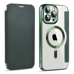 Custodia in pelle con RFID e MagSafe per iPhone 14 Pro
