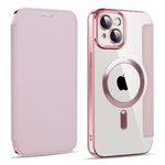 Custodia in pelle con RFID e MagSafe per iPhone 14 Pro