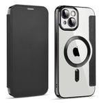 Custodia in pelle con RFID e MagSafe per iPhone 14 Pro
