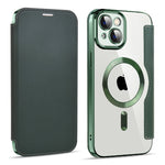 Custodia in pelle con RFID e MagSafe per iPhone 14 Pro
