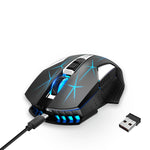 Mouse wireless HXSJ T300 7 tasti 2400 DPI 2.4G