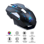 Mouse wireless HXSJ T300 7 tasti 2400 DPI 2.4G
