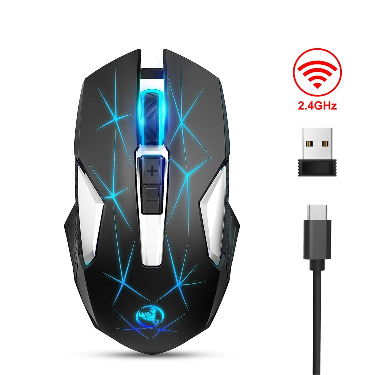 Mouse wireless HXSJ T300 7 tasti 2400 DPI 2.4G