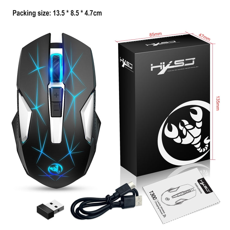 Mouse wireless HXSJ T300 7 tasti 2400 DPI 2.4G