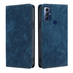 Custodia per telefono in pelle magnetica con spazzola antifurto RFID, For Motorola Moto G Play 2023, For Honor X7A, For Honor X8A