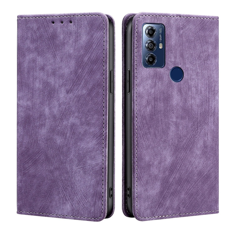Custodia per telefono in pelle magnetica con spazzola antifurto RFID, For Motorola Moto G Play 2023, For Honor X7A, For Honor X8A