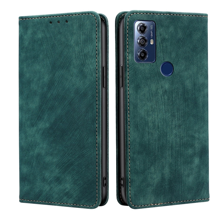 Custodia per telefono in pelle magnetica con spazzola antifurto RFID, For Motorola Moto G Play 2023, For Honor X7A, For Honor X8A