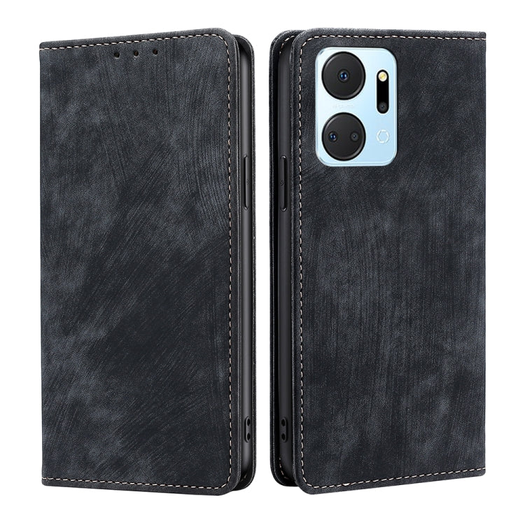 Custodia per telefono in pelle magnetica con spazzola antifurto RFID, For Motorola Moto G Play 2023, For Honor X7A, For Honor X8A
