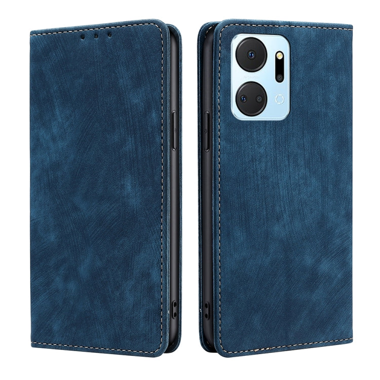 Custodia per telefono in pelle magnetica con spazzola antifurto RFID, For Motorola Moto G Play 2023, For Honor X7A, For Honor X8A
