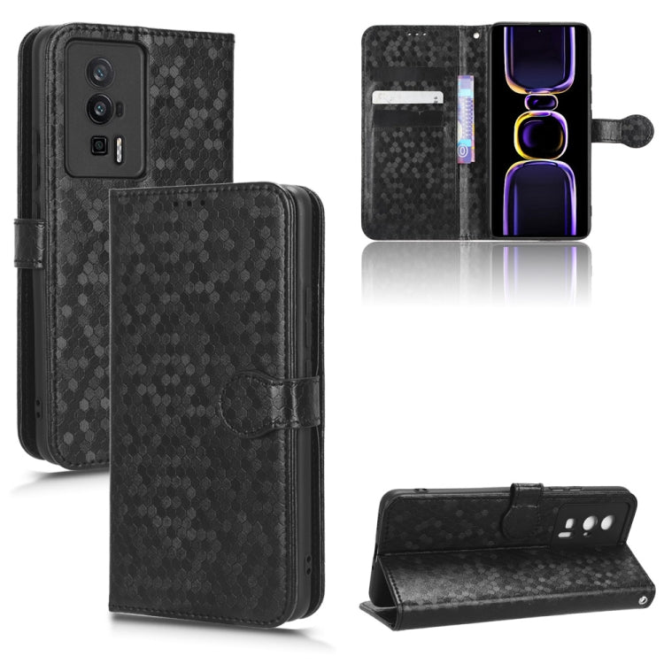 Custodia per telefono in pelle con trama a nido d'ape, For Xiaomi Redmi Note 12 Pro 5G, For Xiaomi Redmi Note12 Pro+, For Xiaomi Redmi K60 5G / K60 Pro / K60 Championship Edition, For Xiaomi Redmi K60E 5G