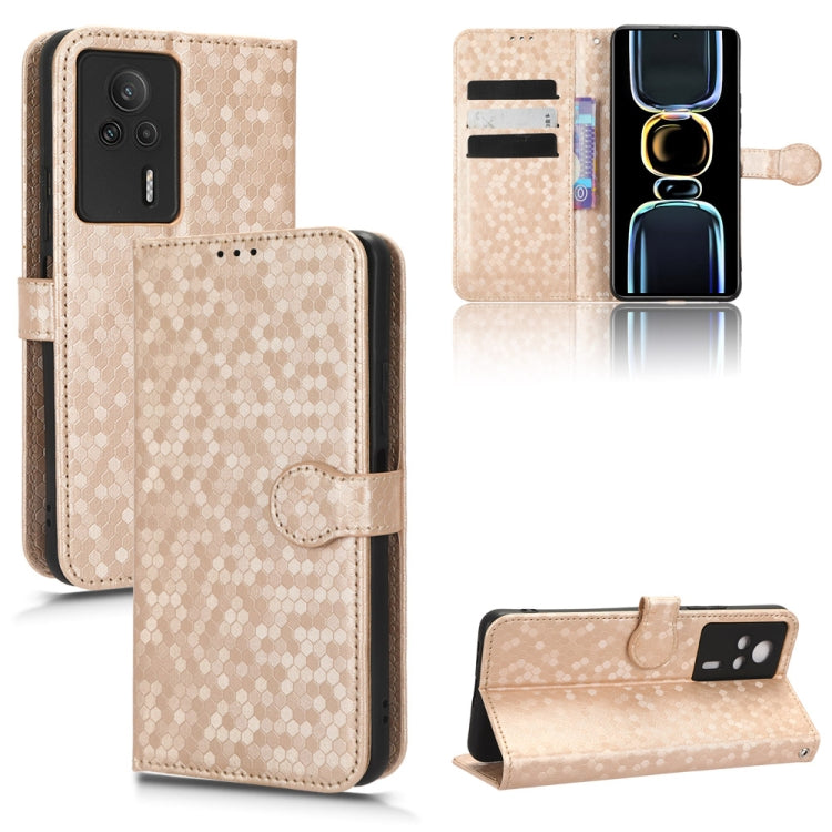 Custodia per telefono in pelle con trama a nido d'ape, For Xiaomi Redmi Note 12 Pro 5G, For Xiaomi Redmi Note12 Pro+, For Xiaomi Redmi K60 5G / K60 Pro / K60 Championship Edition, For Xiaomi Redmi K60E 5G