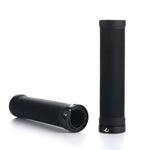 Manopole per bicicletta 22 mm in gomma con anello alluminio