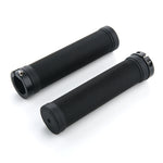 Manopole per bicicletta 22 mm in gomma con anello alluminio