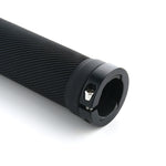 Manopole per bicicletta 22 mm in gomma con anello alluminio