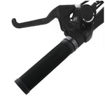 Manopole per bicicletta 22 mm in gomma con anello alluminio